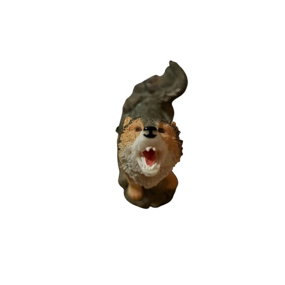 VINTAGE} Howling Wolf Resin Figurine Statue - Highly Detailed - Picture 1 of 6